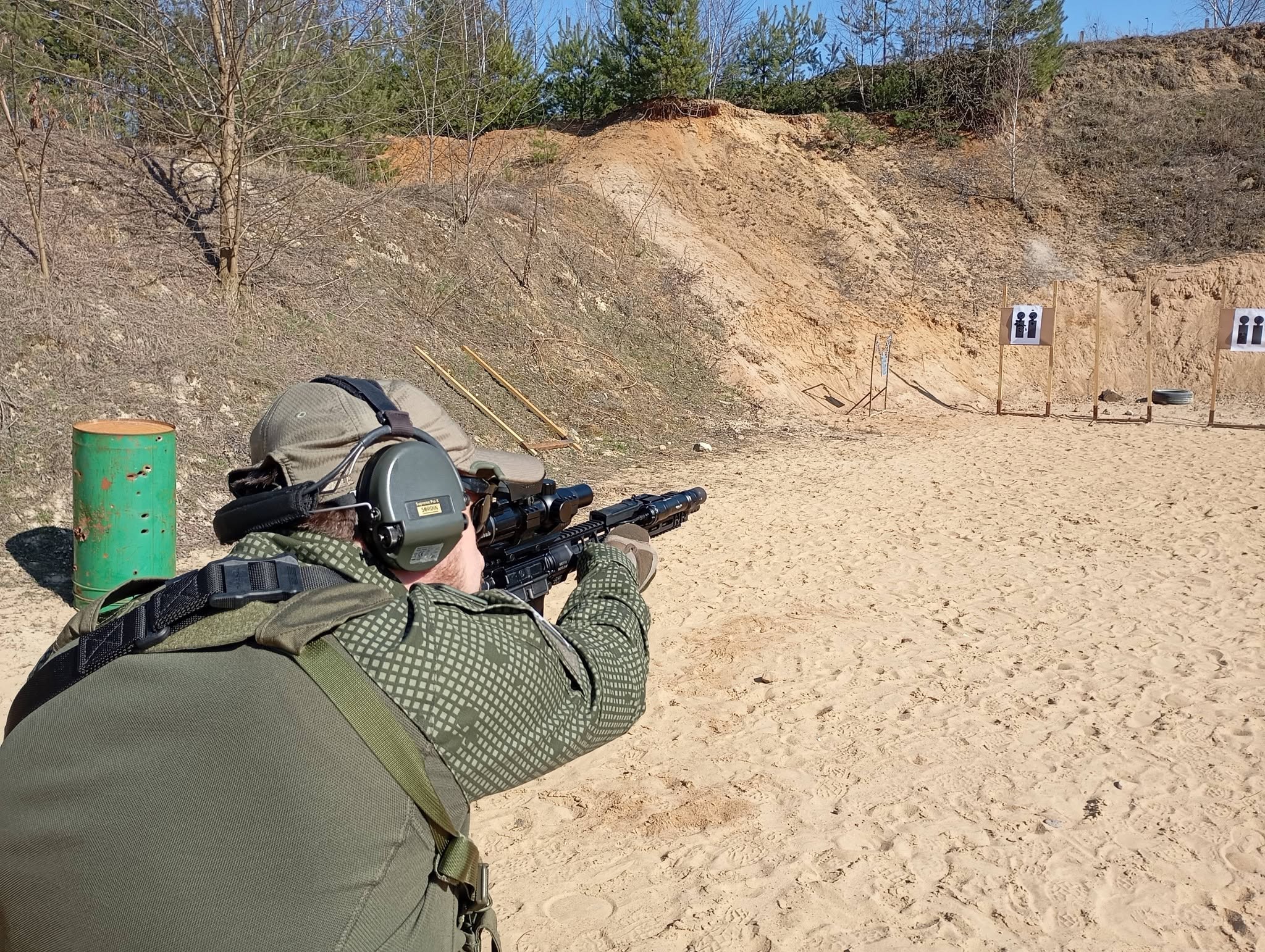 Trening na osi strzeleckiej